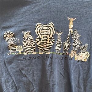 Honolulu Zoo Animal Print Short Sleeve Tee